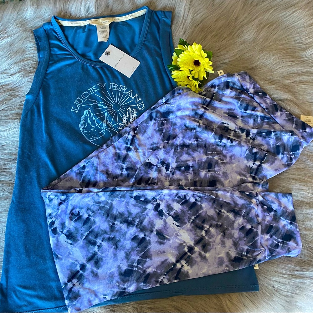 🎈Graphic Tank & Tie Dye Jogger Lounge Set🎈